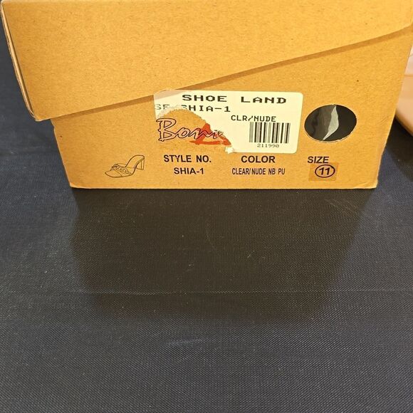 BRAND NEW BONNILEL CLEAR OPEN-TOE WOMEN'S SANDAL - Picture 16 of 16